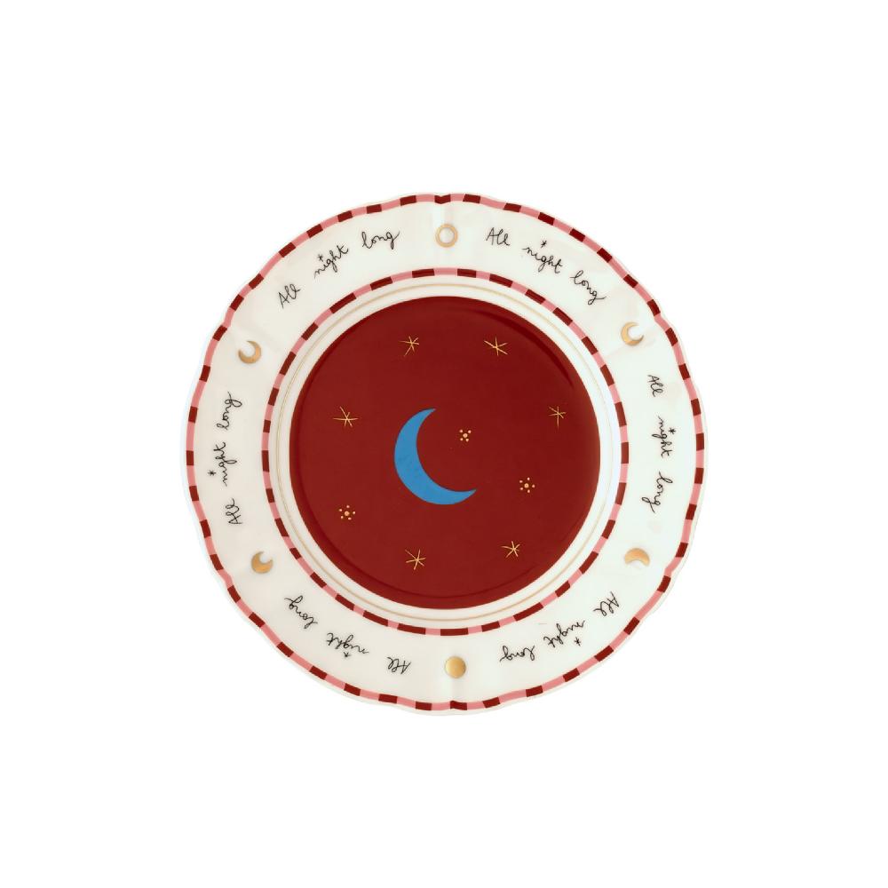 Piatto Dessert Luna cm 20,5 -  La Tavola Scomposta - Il Frutto della Passione